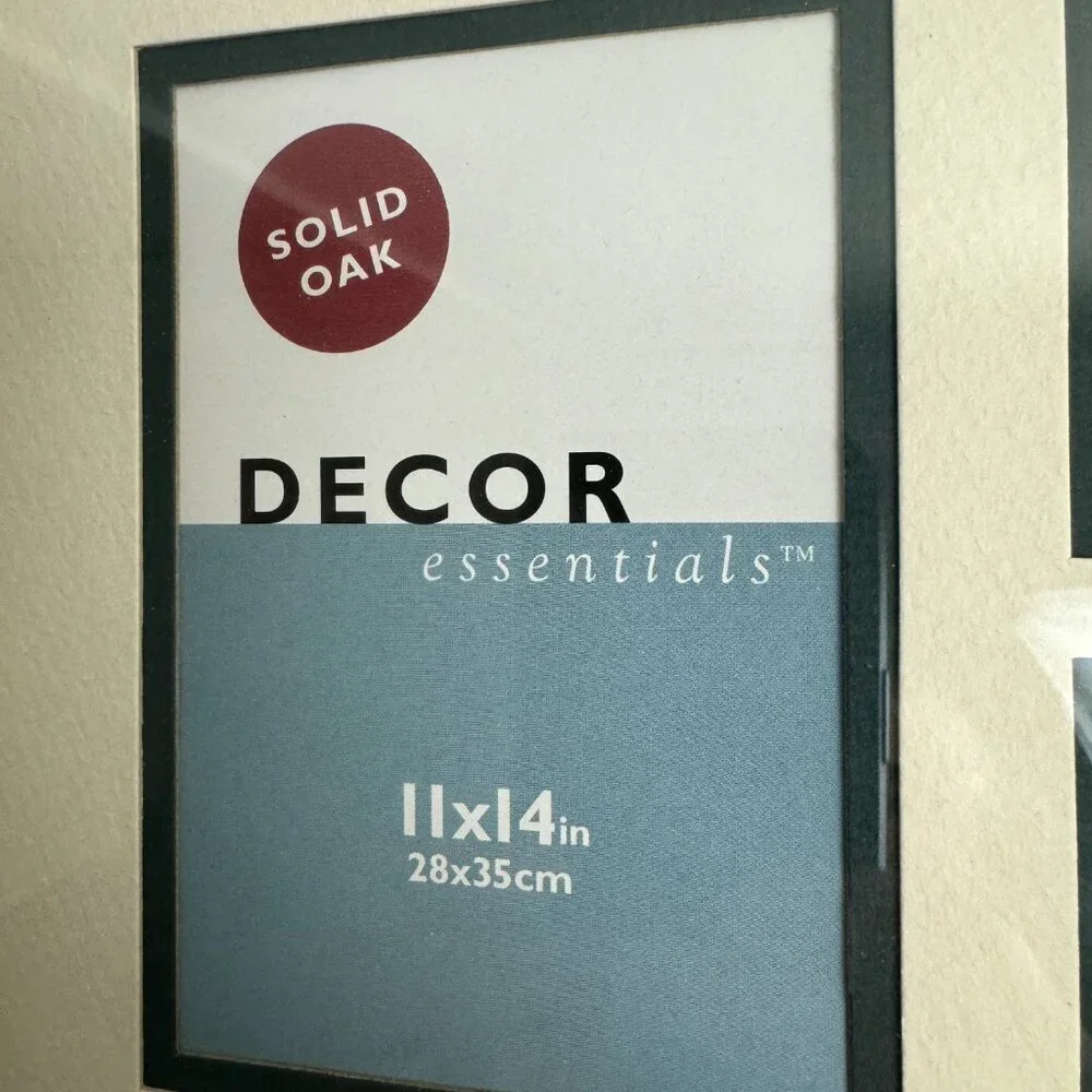 Vintage 90s SOLID OAK  Wooden Collage Frame 11